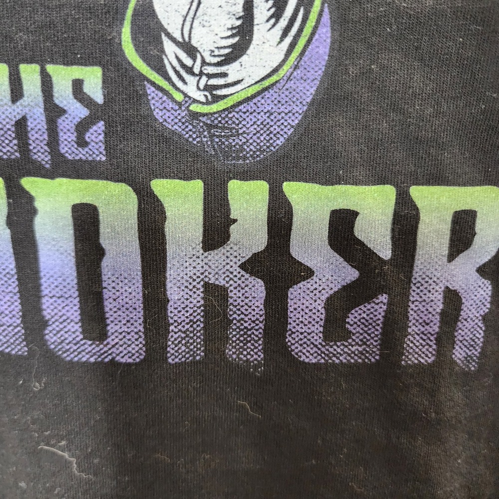 DC Comics The Joker Black Graphic T-Shirt Double Sided Arkham Asylum Mens Small - Picture 8 of 13